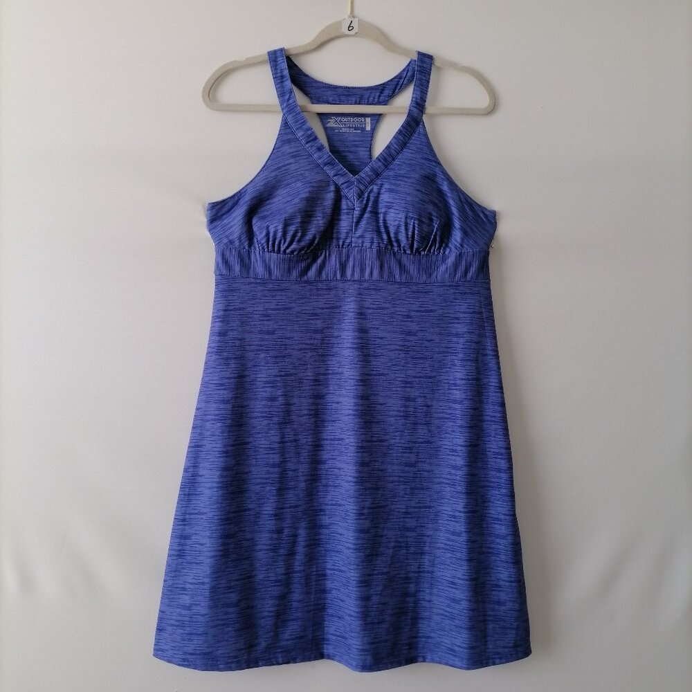 ZeroXposur Blue Heathered Midi Dress